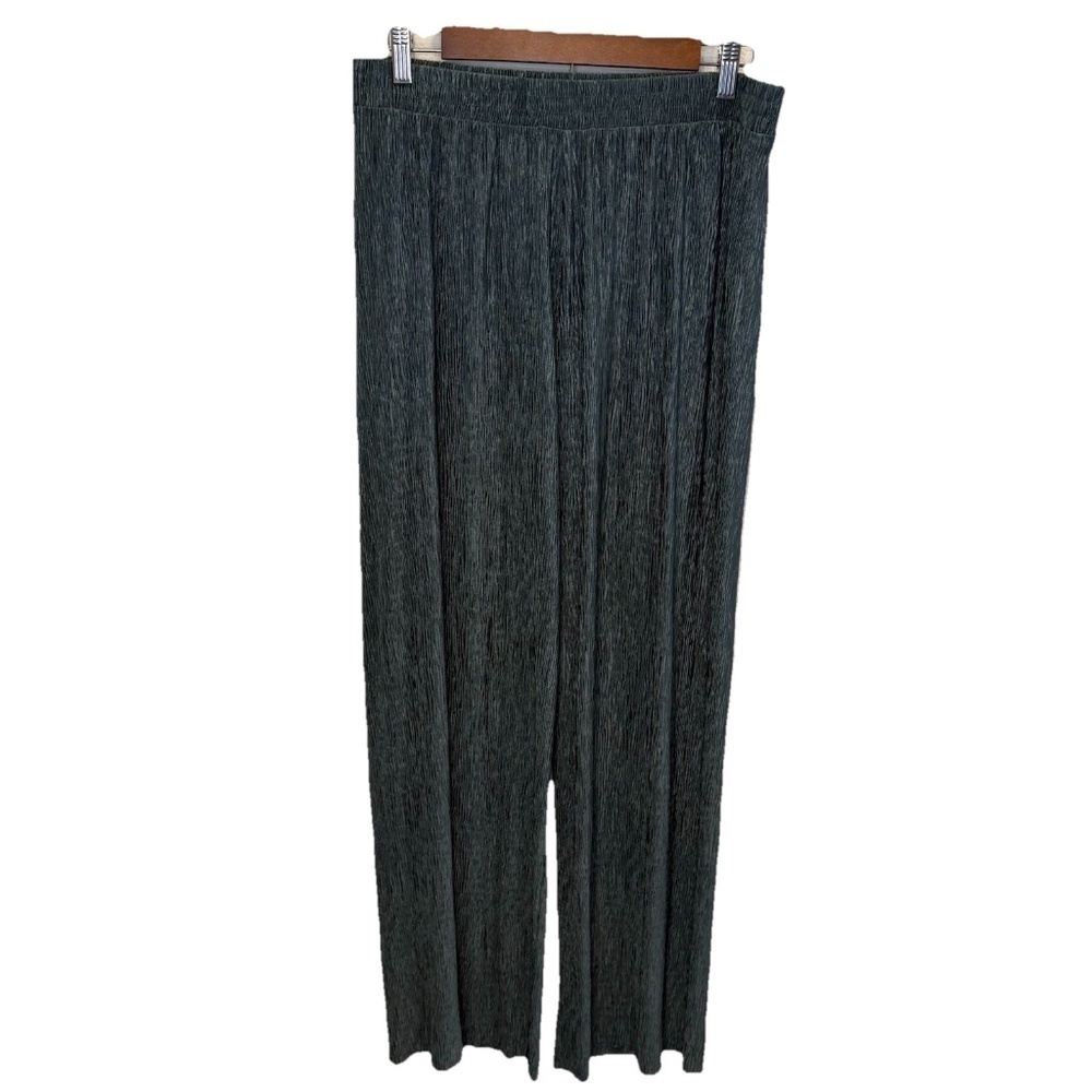 Bailey 44 Pants Women’s Large Teal Crinkle Textured High Waisted Flowy Large